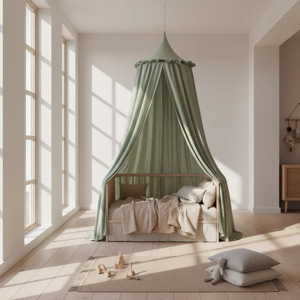 Ciel de Lit | Gaze de Coton Vert