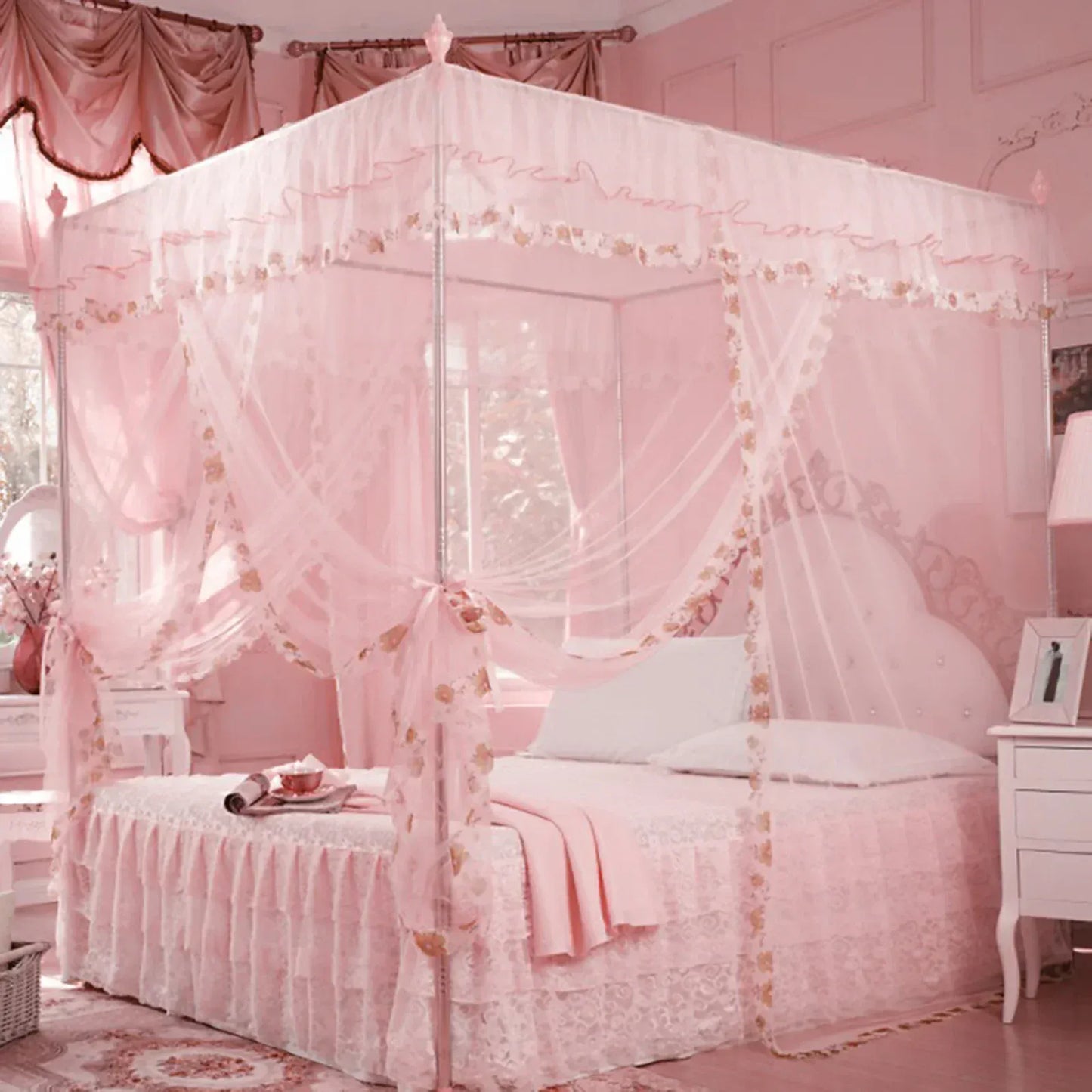 Ciel de Lit Rose | Baldaquin Princesse